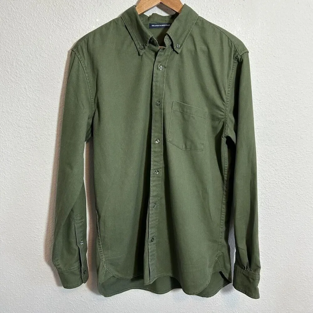 Brandy Melville Stephanie Cargo Shirt Jacket Shacket Army Green Oversized OS - Picture 2 of 9